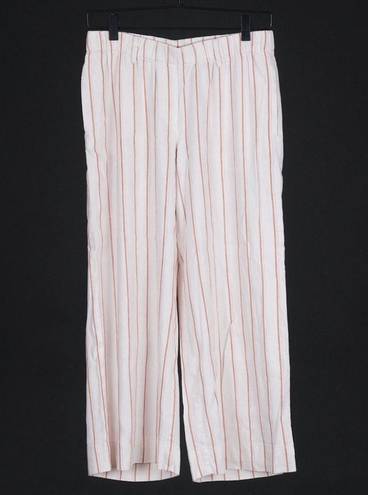 J.Jill  Striped Wide Leg Linen Blend Pants