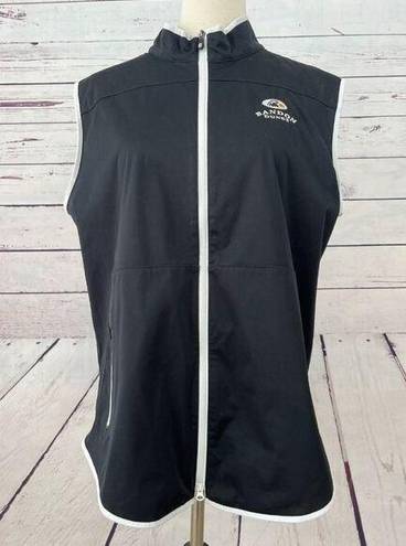 FootJoy  Full Zip Vest size Large Womens FJ Athletic Black Golf Active Pockets