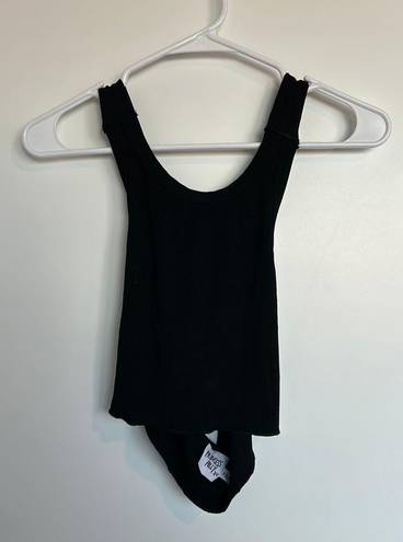 Princess Polly Black Cross Back Tank Top