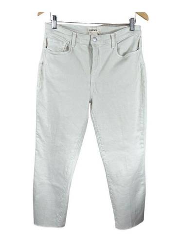 L'Agence  Sada Granite High-Rise Crop Slim Jeans