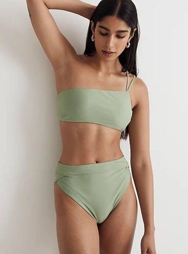 Madewell New  Double-Strap One-Shoulder Bikini Top Size XSmall