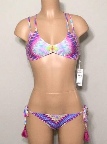 PilyQ  Modeea bikini with reversible top. S-top/M-bottom. NWT