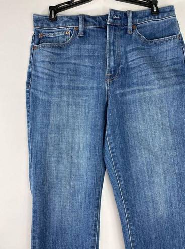 Talbots  Flawless High-Waist Straight Ankle Jeans Size 6 Raw Hem