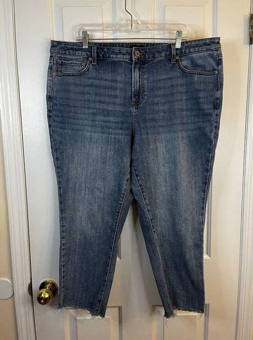 Talbots  Women's Petite Modern Ankle Blue Slim Fit Denim Jean SZ 20WP