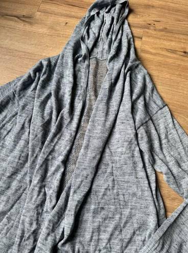 Lululemon Calm and Collected Wrap Heathered Sailboat Blue Sweater Size 6?