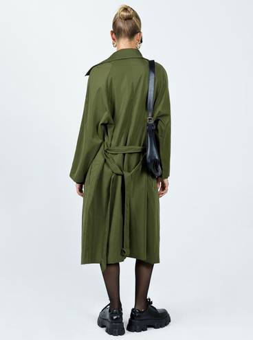 Princess Polly MEIKO TRENCH COAT KHAKI