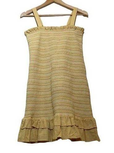 American Eagle  Golden Yellow Smocked Dress size Medium