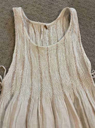 Free People  Obi Posey Smocked Tunic Medium