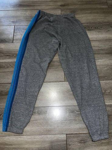 Aviator Nation Heather Grey Blue Gradient 5 Stripe Sweatpants