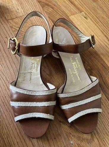 Salvatore Ferragamo  Women's Strappy  sandals US 7 Ankle Strap Heel sandal