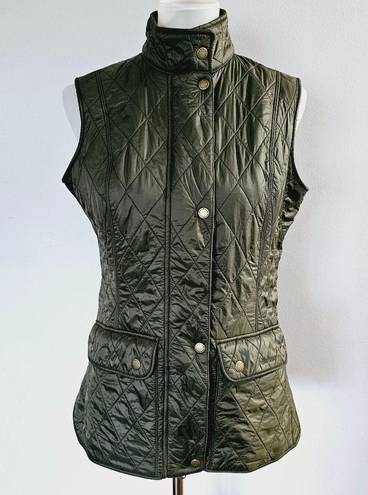 Barbour Barobour Wray Olive Qulted Gilet Vest Size 6