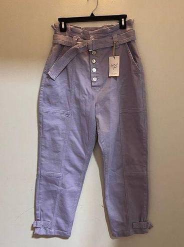 Ted Baker  Women’s Paperbag Tapered Leg Jeans Size 29 Purple New