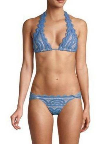 PilyQ New.  blue lace bikini bottoms. Size medium
Retails $76