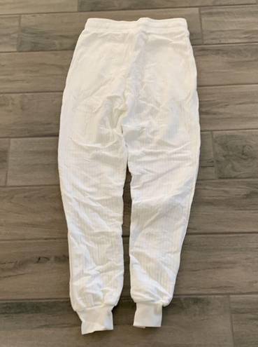 The Range  white ribbed jogger pants