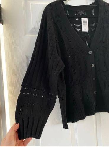 Torrid Black Knit Cardigan 