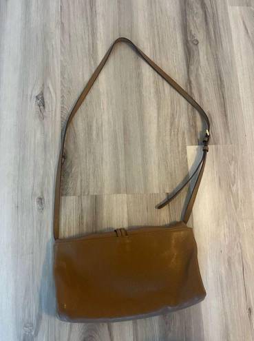 DKNY  Cow Leather Chocolate Boho Shoulder Bag