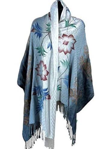 Handloom House silk floral stole scarf wrap