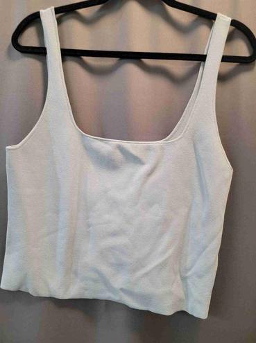 Vince  teal Scoop Neck Wide Straps Solid Color Tank Top Size XL B55