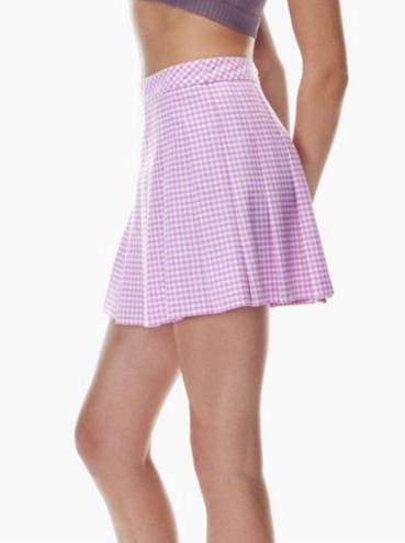 Aritzia  Sunday Best Mini Skirt Women Size 4 High Waist Plaid
Pleated Pink White