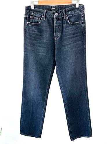 GRLFRND  The Helena High Rise Straight Leg Jeans Black Size 27 NWT