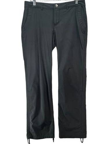 Rei Co-op  Womens Northway Pants 10 Black Cinch Leg Mid Rise Stretch Hiking