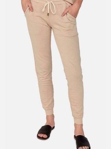 Mate the Label NWT  Cream Organic Terry Classic Jogger - XS