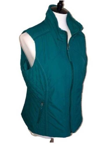 Coldwater Creek  Quilted Zippered Vest Size M