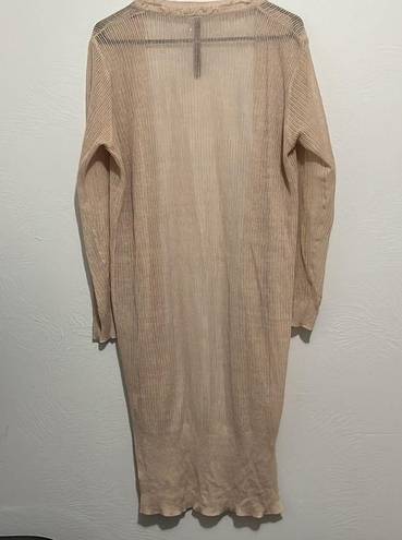 Renee C . | Women’s | Cardigan | Tan | Size Large | Tan | Long | Fringe d…