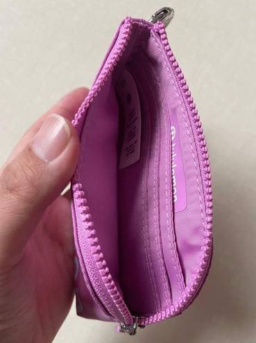 Lululemon Clippable Card Pouch - Dahlia Mauve/Blue Lien