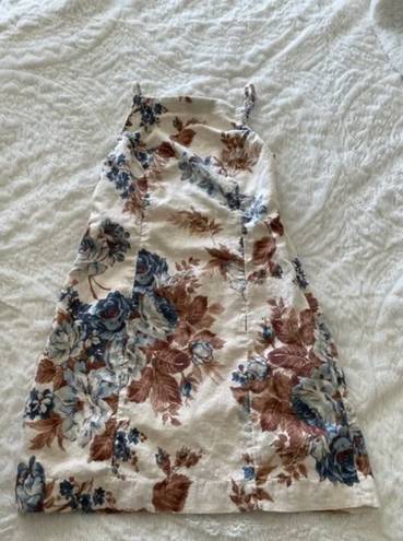 Abercrombie & Fitch Floral Linen Mini Dress