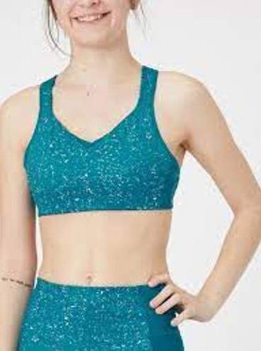 Brooks  Running Drive Convertible Run Bra Size 32 D Lagoon Speckle Print NWT NEW