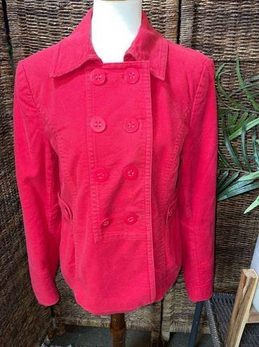 The Loft  Double Button Breasted Jacket/Blazer Long Sleeve Red L