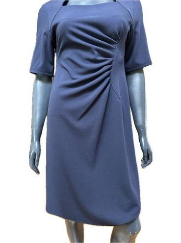 Shelby & Palmer  Navy Blue Dress Size 8 Ruched Sides New!