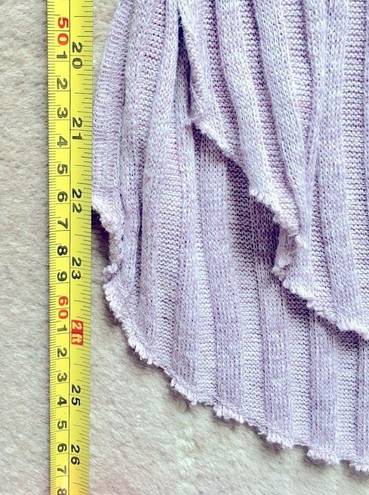 We The Free  Distressed Hem Sweater, Lilac Purple, Size XS