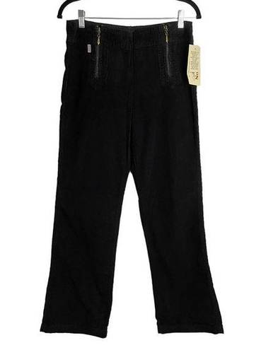 Krass&co Stevenson Overall . Black Corduroy Pull On Zipper Front Pants NWT