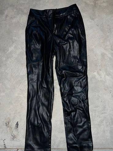 Bar III  Black Leather Pants