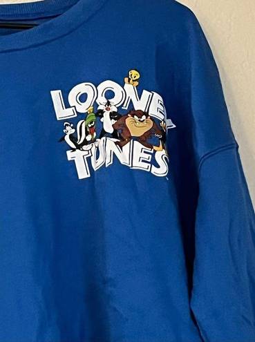 Looney Tunes  Graphic shirt That's All Folks Womens Medium Ladies L Blue