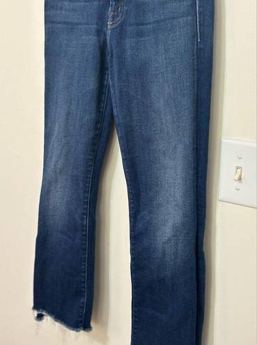 Mother The Insider Crop Step Fray Size 28 Denim Jeans