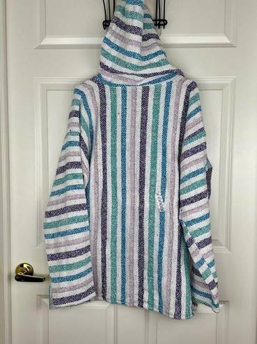 Artesanias Womens Hooded Poncho Size XL