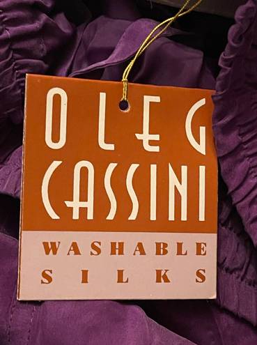 Oleg Cassini Washable Silks Women’s Vintage 90’s Large Silk Track Suit NWT