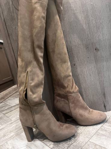 Qupid Thigh High Suede Boots