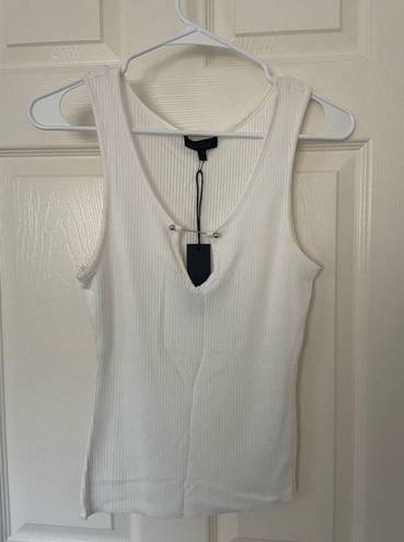 The Range  Alloy Ribbed Barbell Tank Top White Size XS NEW