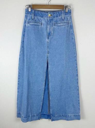 J.Crew  Denim maxi skirt in medium indigo wash Size 25 Style BY454