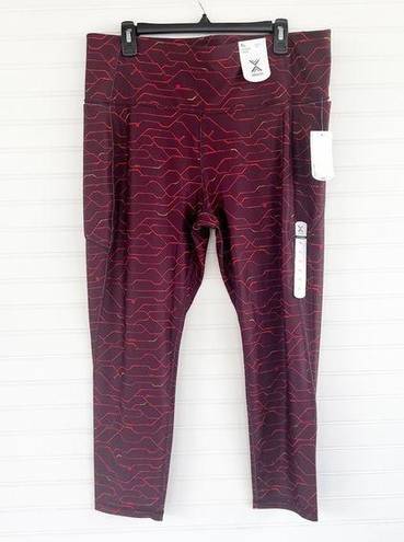 Xersion High rise fitted 7/8 ankle leggings Size XL NEW Red - $32 New With  Tags - From Blooming