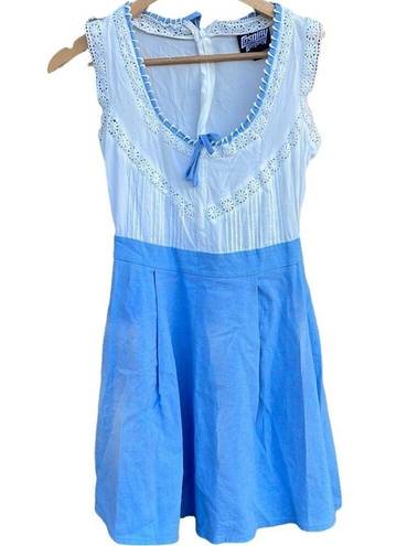 Krass&co Cosplay  UK Delores blue & white dress size 2/28 (Halloween, costume)