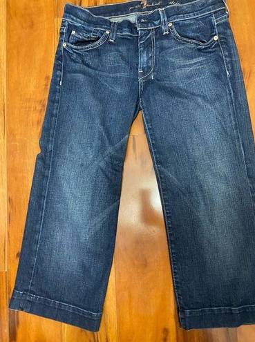 7 For All Mankind 7 For All Man Kind Dogo Jeans Size 27 Dark Wash Cropped/capri Jeans