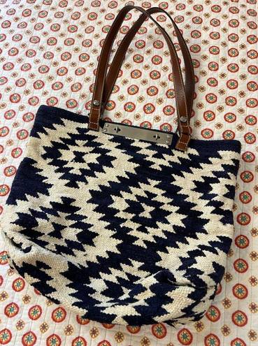 Patricia Nash  Chennai Cotton Weave Hand Loomed Southwest Large Tote