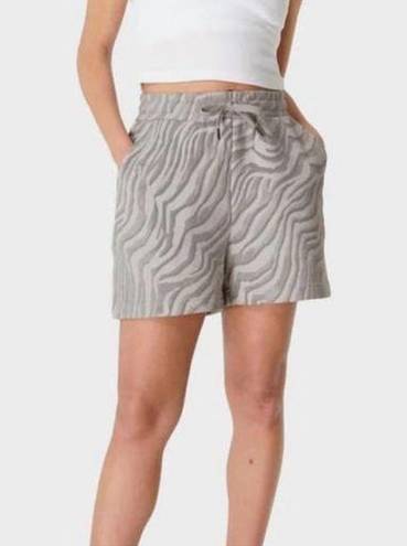 Sweaty Betty  Organic Cotton Animal Print Athletic Shorts French Terry