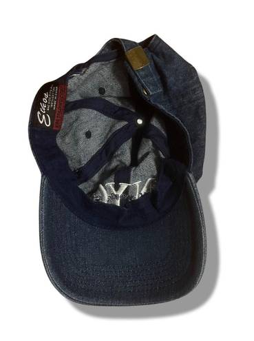 Ethos Adjustable Dark Blue Denim NYC New York City Baseball Cap OS