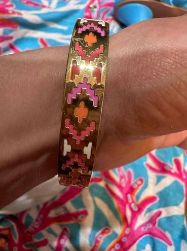 Kate Spade  New York Spice Things Up Bangle Summer  12k gold plated Pink Orange